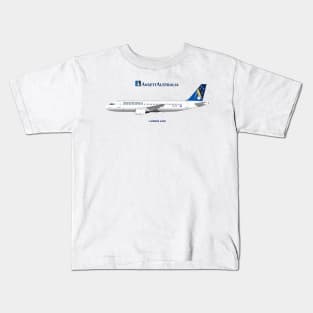 Illustration of Ansett Australia Airbus A320 Kids T-Shirt